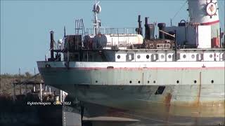 Ship OJIBWAY has joined ST CRAPO in the scrap line Port Colborne Welland Canal 2022 [upl. by Tymes677]