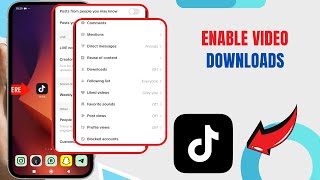 Enable Video Downloads On Tiktok Technologyglance [upl. by Entsirhc]