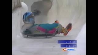 Altenberg Skeleton Crash [upl. by Brill]