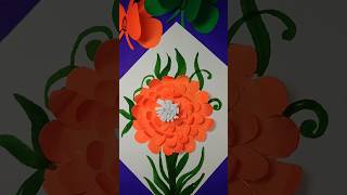 Waste paper flower diy🏵️ youtubeshorts diy wastematerialcraft flower reuse viralshorts [upl. by Alleram]