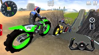 Vertical Mega Ramp Bike Racing 3D  Impossible Dirt Bike Stunt 1  Android  IOS gameplay FHD [upl. by Westmoreland618]