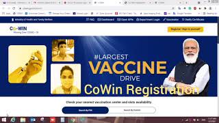 Cowin registration for 18 and 45 in India  Covid19 Vaccination [upl. by Denni]