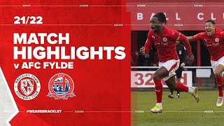 Highlights  Brackley Town v AFC Fylde Extended [upl. by Ekaterina129]