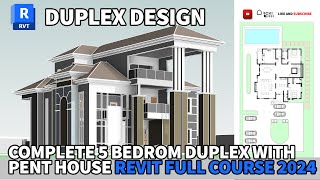 Autodesk Revit Architecture 2024 Full Beginners Tutorial Course episode 1 [upl. by Adnirol874]