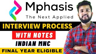 🔥 Mphasis FULL INTERVIEW PROCESS  All Study materials that I USED [upl. by Jed]