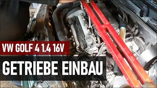 VW Golf 4 14 16V  weiter am Getriebe Austausch 22 cars tutorial diy [upl. by Eelirol]