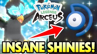 INSANE SHINY BRAVIARY and MORE The BEST NEW SHINY in Pokemon Legends Arceus [upl. by Mccall]