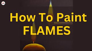 How TO Paint Fire Flames In Acrylic  Painting Technique For Beginners  Miniature Painting Tutorial [upl. by Asilav]