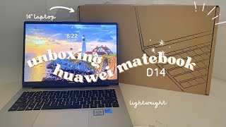 unboxing huawei matebook d14 📦💻 new laptop intel core i3 14 inch laptop [upl. by Latin310]