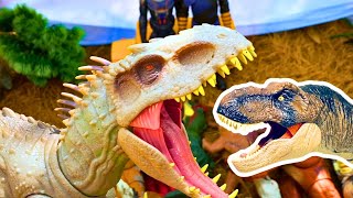 Cool Jurassic World Dinos Indominus Rex Triceratops Orkoraptor Sinotyrannus Sinocratops amp More [upl. by Busch]