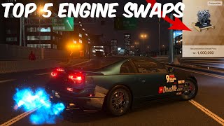 Gran Turismo 7  Top 5 AMAZING Engine Swaps you NEED Updated Full Builds [upl. by Jeremias]