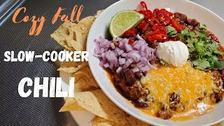 The BEST Crockpot Chili Recipe l Vanitys Kitchen [upl. by Enyaht]