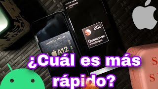 Apple A12 Bionic vs Snapdragon 855  Test de velocidad ¿Cuál es mejor [upl. by Morganica]