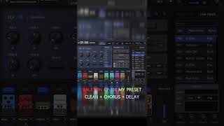 VALETON GP100 MY PRESET CLEAN  CHORUS  DELAY valeton Roomstudio9 [upl. by Griseldis415]