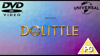 Opening to Dolittle 2020 UK DVD [upl. by Nojad]