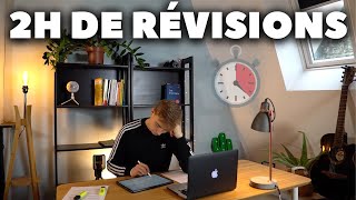 On RÉVISE 2H ensemble👨🏼‍🎓  Study With Me  révisions en temps réel [upl. by Wade]