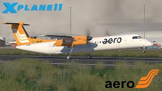 New Flyjsim Dash 8 Q400 Departing Lagos  XPlane 11 [upl. by Rivers]