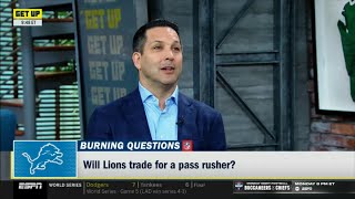 GET UP Adam Schefter has latest on NFL rumors Arden Key is Super Bowlcontending addition to Lions [upl. by Vtarj635]