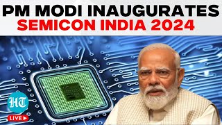 PM Modi LIVE  PM Modi Inaugurates Semicon India 2024 In Greater Noida  Semiconductor Ecosystem [upl. by Alikat591]