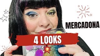 NOVEDADES MERCADONA  4 LOOKS  Jessmakeupvlog 🫶 [upl. by Derril]