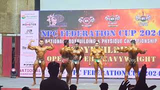 NPC federation cup 2024 Bodybuilding open super heavy weight category [upl. by Zzaj963]