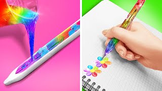 ASTUCES SCOLAIRES GÉNIALES  Créations DIY en résine époxy  Créations pour vous par 123 GO Series [upl. by Eckart396]