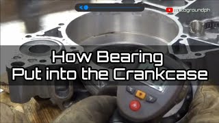 How Bearing put into the Crankcase [upl. by Oniram]