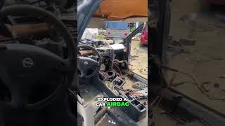 Watch this Boom This guy just exploded a car airbag 💥shorts AirbagExplosion CarAirbag [upl. by Randolph968]