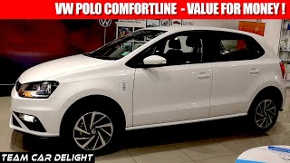 Volkswagen Polo Comfortline 2021  Walkaround Review with On Road Price  Polo 2021 [upl. by Maxi]