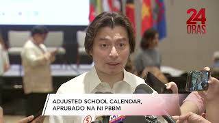 Adjusted school calendar aprubado na ni PBBM  24 Oras [upl. by Hardan]