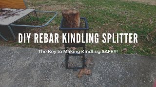 How to make a DIY Kindling Cracker out of Rebar  How to Make Kindling Safely [upl. by Sela543]