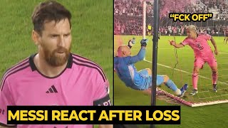 MESSI reaction to Suarez defends him from provocation by Brad Guzan as Miami loss against Atlanta [upl. by Ynnek]