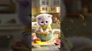 Bella the Mischievous Kitten A Funny Kitchen Disaster Story bellathekitten mischievous [upl. by El]