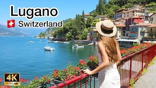 LuganoSwitzerland🇨🇭 A Stunning Place to Visit 4K Walking Tour  Ultra HD [upl. by Parik803]