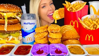 ASMR MCDONALDS MUKBANG McNuggets Quarter Pounder BLT McFlurry Spicy McChicken McDouble 먹방 [upl. by Jerrie]