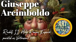 Giuseppe Arcimboldo  Rudolf II Holy Roman Emperor painted as Vertumnus 1591 [upl. by Spiers269]