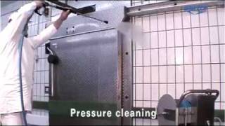 professional pressure cleaning and foam cleaning in food industry [upl. by Lleret]