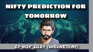 Nifty prediction for tomorrow 27 NOV 2024 Wednesday ISHAN WATHE  sharemarket nifty banknifty [upl. by Doowle]