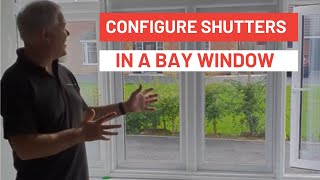 How do you configure shutters in a bay window  The Blinds And Shutter Company [upl. by Phelia]