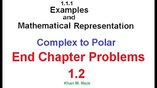 Complex to Polar Conversion  End Ch Question 12  Oppenheim [upl. by Norby629]