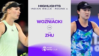 Caroline Wozniacki vs Zhu Lin  2024 Indian Wells Round 1  WTA Match Highlights [upl. by Gelhar]