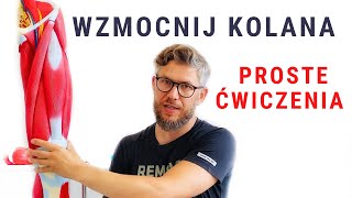 BÓL KOLANA  różne ćwiczenia  wzmacnianie czworogłowego  dr n med Marcin Wytrążek [upl. by Gabrila588]