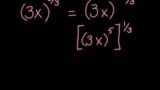 Convert a Rational Exponent to Radical Form [upl. by Feledy]