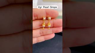 2gr Pearl Drops 916 earrings shortsfeed [upl. by Aener]