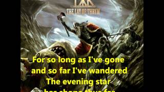 Týr  Evening star LYRICS [upl. by Aitret]