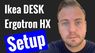 IKEA IDASEN ERGOTRON HX SUPER ULTRAWIDE 49 INCH How to Mount Install Monitor Setup Complete Guide [upl. by Molohs]