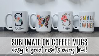 How to Sublimate a Mug for Beginners  Step By Step Tutorial [upl. by Magree614]