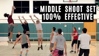 Middle Shoot Set 100 Kill  Volleyball Open Gym March 29 2024 [upl. by Gaultiero]