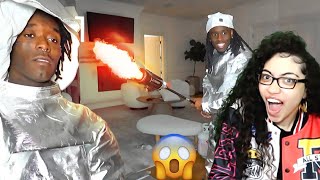 Lighting Lil Uzi Vert On Fire REACTION [upl. by Iggep]