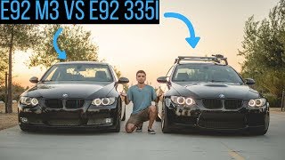 Tuned BMW E92 335i VS E92 M3 Street Pulls [upl. by Cate]